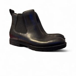 Born Black Leather Ankle Boots